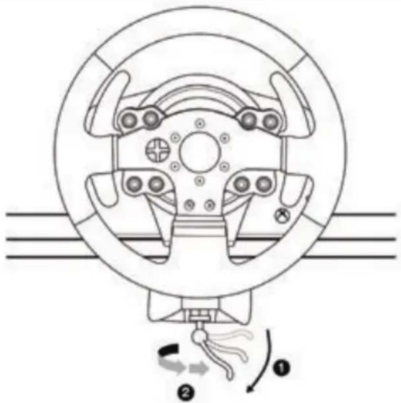 THRUSTMASTER TMX Pro - Attaching the racing wheel to a table or a desktop - 4