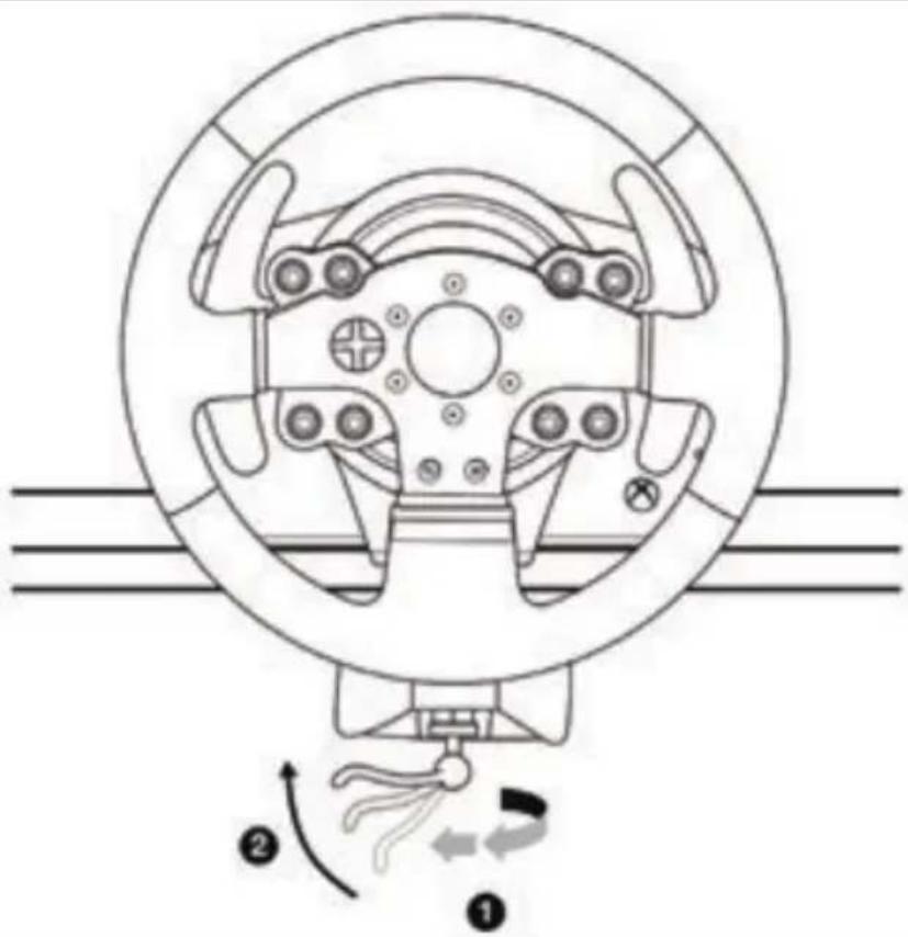 THRUSTMASTER TMX Pro - Fissare il volante a un tavolo o a una scrivania - 2