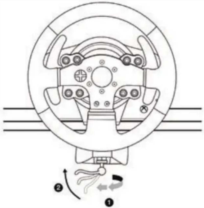 THRUSTMASTER TMX Pro - Fixar o volante a uma mesa ou secretária - 2