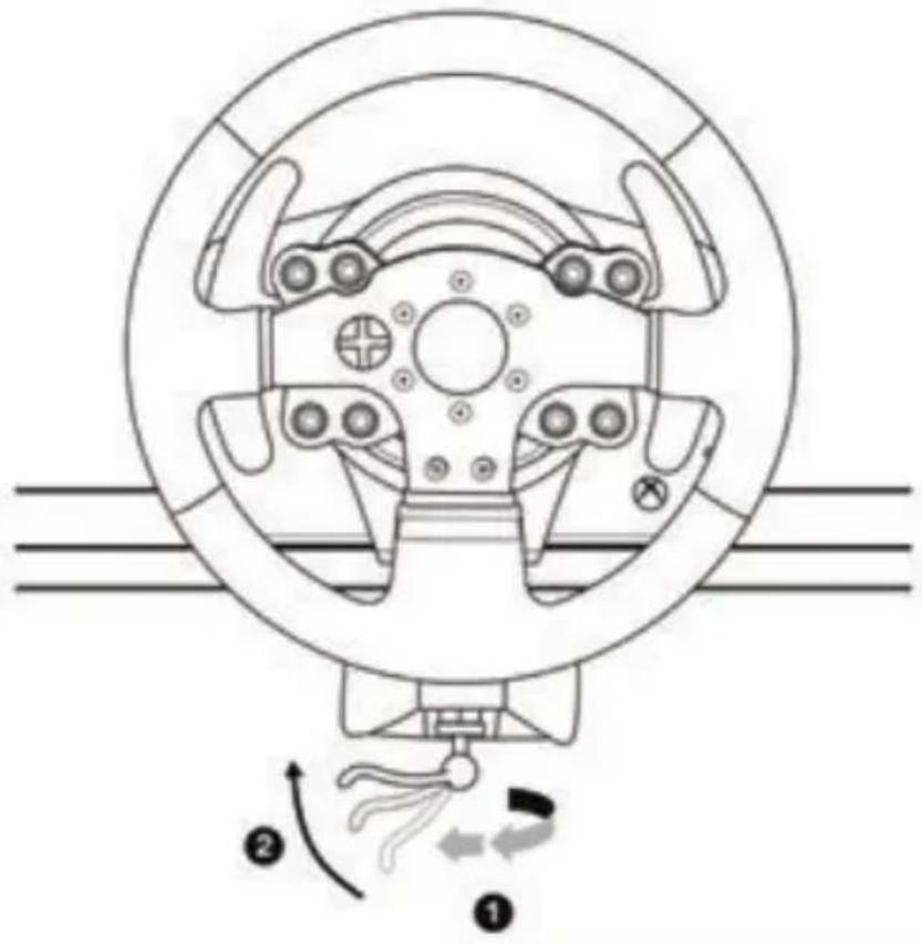 THRUSTMASTER TMX Pro - 테이블이나 책상에 레이싱 헌들 부착하기 - 2