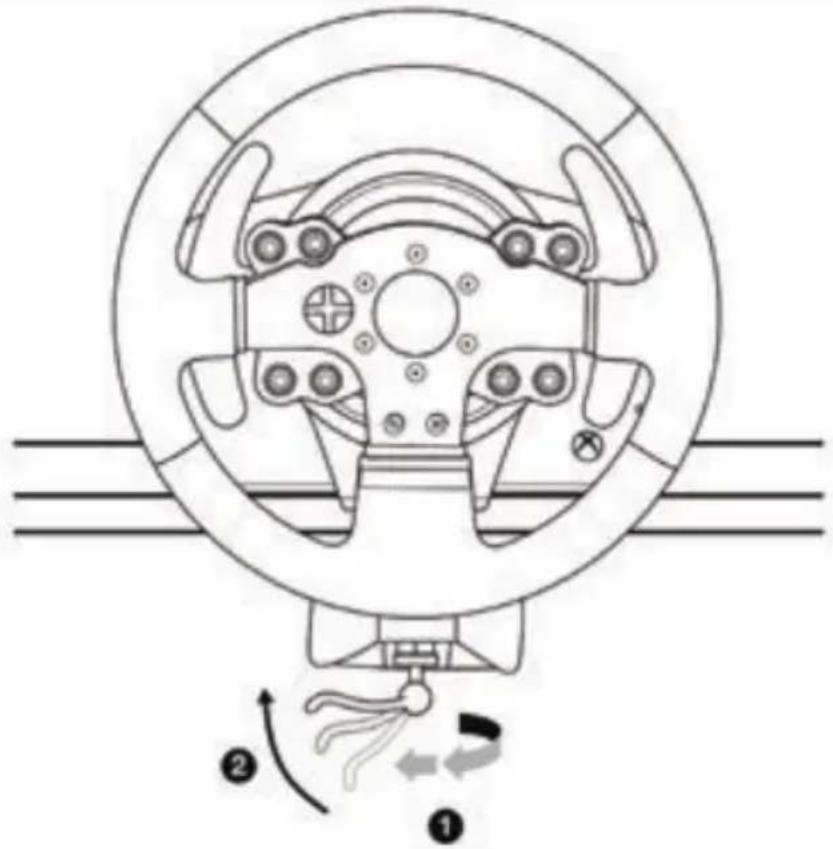 THRUSTMASTER TMX Pro - Τοποθέτηση τιμονιέρας σε τραπέζι ή γραφείο - 2