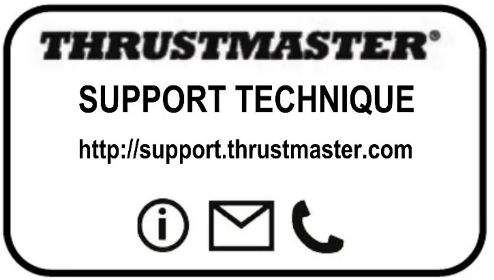 THRUSTMASTER® SUPPORT TECHNIQUE http://support.thrustmaster.com © email telephone