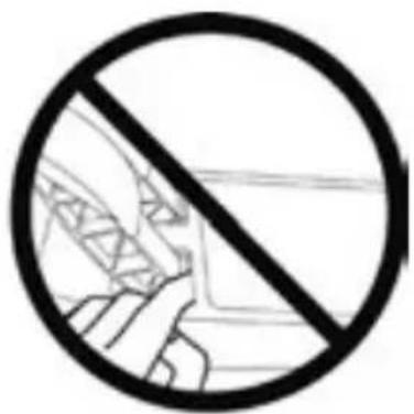 Prohibition sign with crossed-out hand and diagonal line, indicating no prohibition or restriction