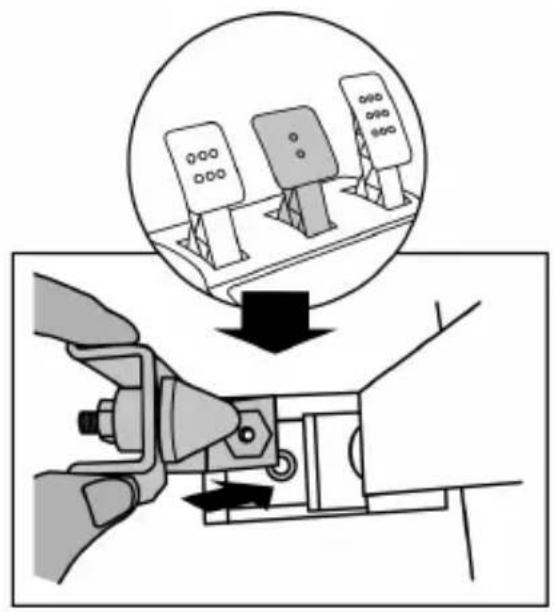 THRUSTMASTER TGT Racestuur - UcTaHOBka KOhycoo6pa3Horo cTOnopa (KoHcHpyaunr CONICAL RUBBER BRAKE mod) - 3