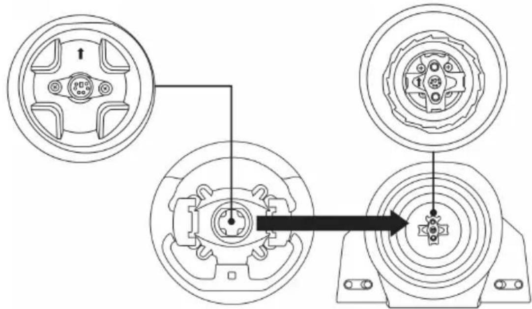 THRUSTMASTER TGT Racestuur - INSTALAR O VOLANTE NA RESPECTIVA BASE - 1