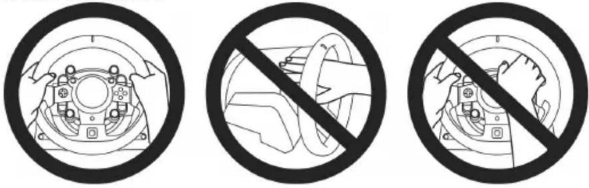 THRUSTMASTER TGT Racestuur - Warning - Injuries due to Force Feedback and repeated movements (continued) - 3