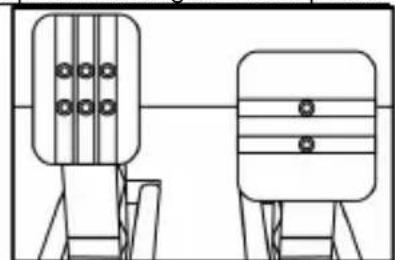 THRUSTMASTER TGT Racestuur - Adjusting the SPACING of the accelerator pedal and the clutch pedal - 2