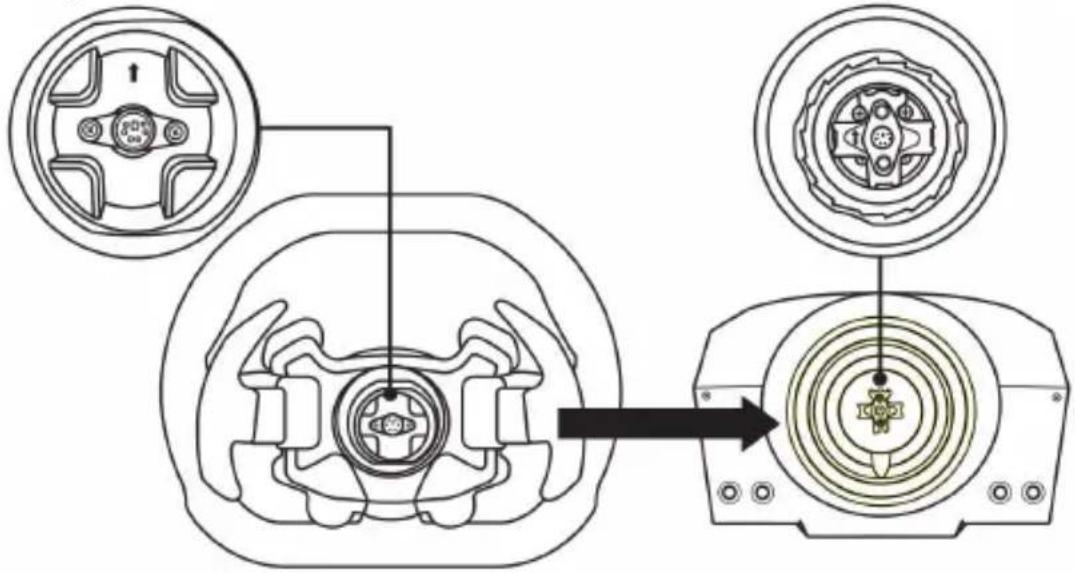 THRUSTMASTER TSXW Racer met Sparco P310 Competition - INSTALLATION DE LA ROUE SUR SA BASE - 1