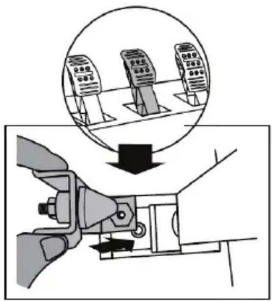 THRUSTMASTER TSXW Racer met Sparco P310 Competition - 円錠スットの取り付け（"CONICAL RUBBER BRAKE" MOD) - 4