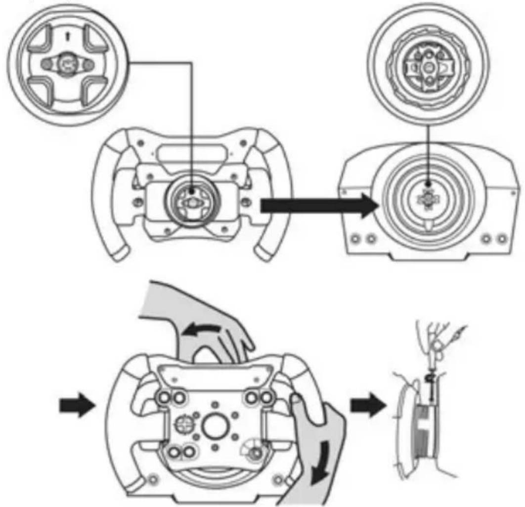 THRUSTMASTER TSPC Racer Ferrari 488 Challenge Ed. - YCTAHOBKA PYJIEBORO KOLECA HA BA3Y - 1