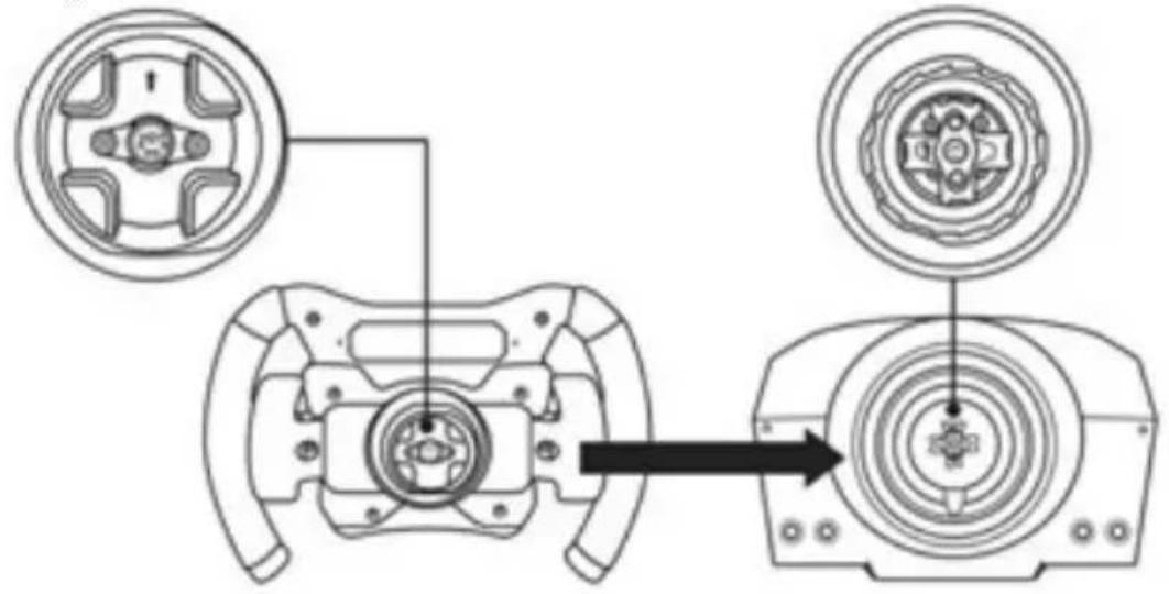 THRUSTMASTER TSPC Racer Ferrari 488 Challenge Ed. - INSTALLATION DE LA ROUE SUR SA BASE - 1
