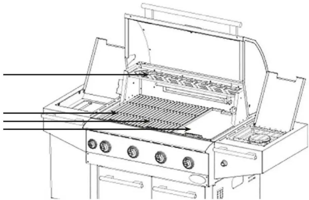 BORETTI Ibrido Top - Grill Assembly - 1