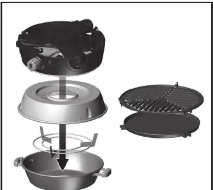 CADAC Safari Chef 2 - Installazione e sostituzione del tubo e della bombola del gas - 1