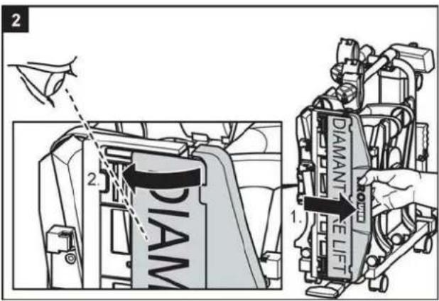 Pro-User Diamant Bike Lift - Avant la première mise en service Montage de la plaque d'immatriculation sur le porte- vélo - 2