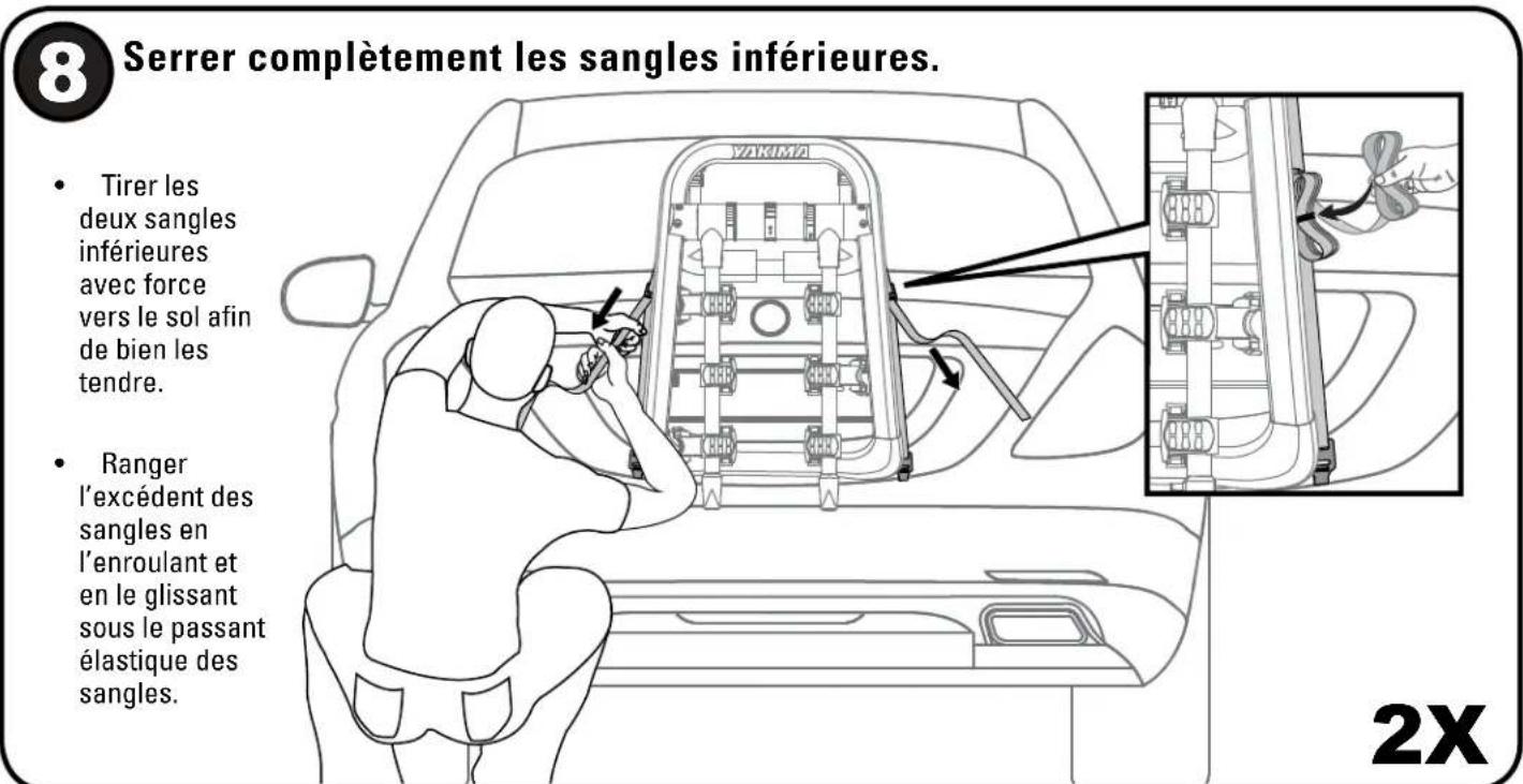 Yakima HalfBack 2 - CROCHETS INFÉRIEURS : Instructions de pose des adaptateurs - 10