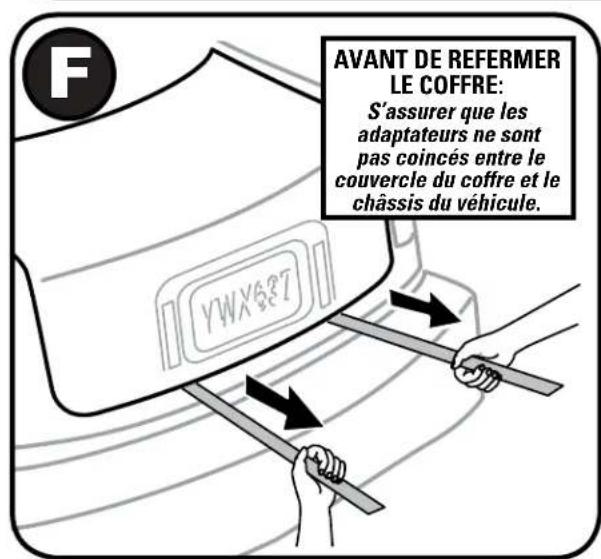 Yakima HalfBack 2 - CROCHETS INFÉRIEURS : Instructions de pose des adaptateurs - 7