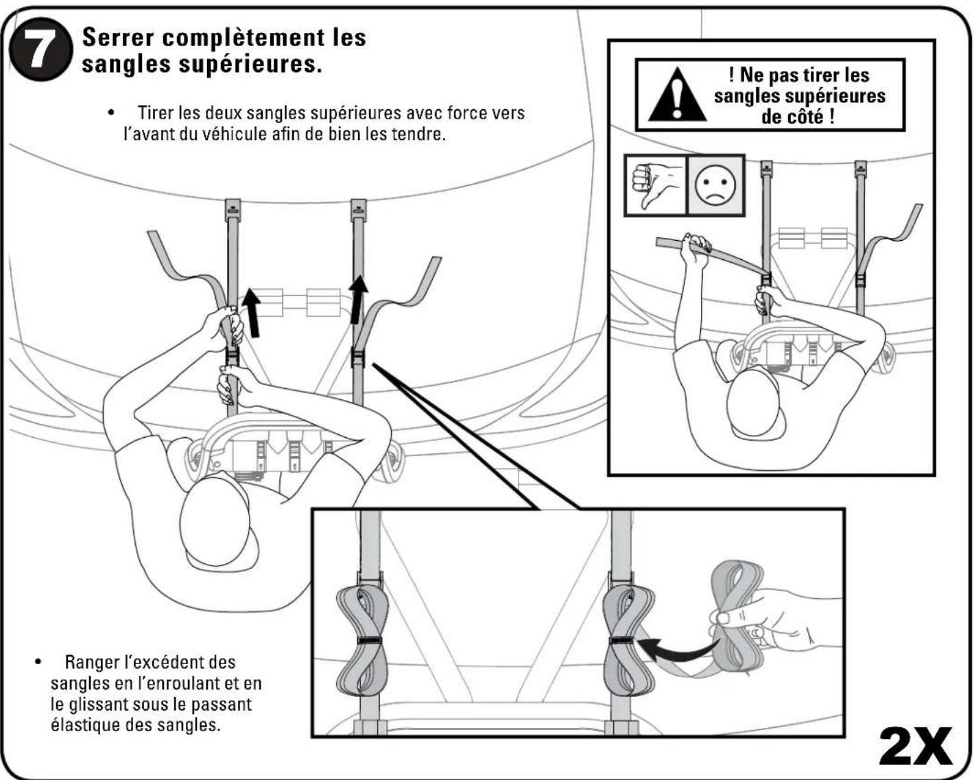 Yakima HalfBack 2 - CROCHETS INFÉRIEURS : Instructions de pose des adaptateurs - 9