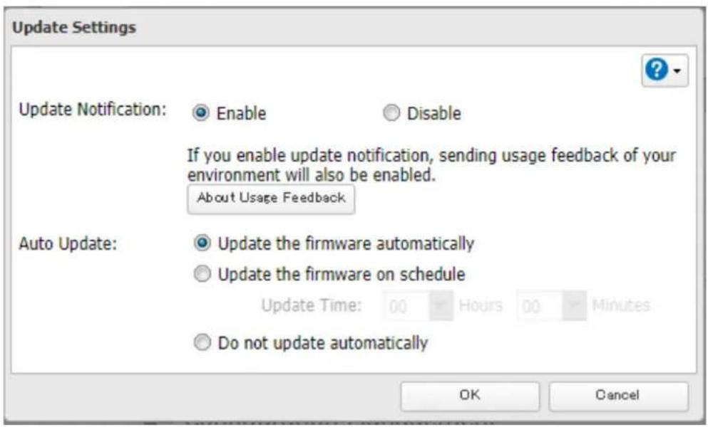 BUFFALO TeraStation TS3410DN - Configuration des notifications de mise à jour - 5