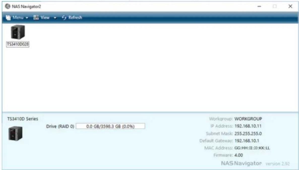 BUFFALO TeraStation TS3410DN - NAS Navigator2 pour Windows - 1