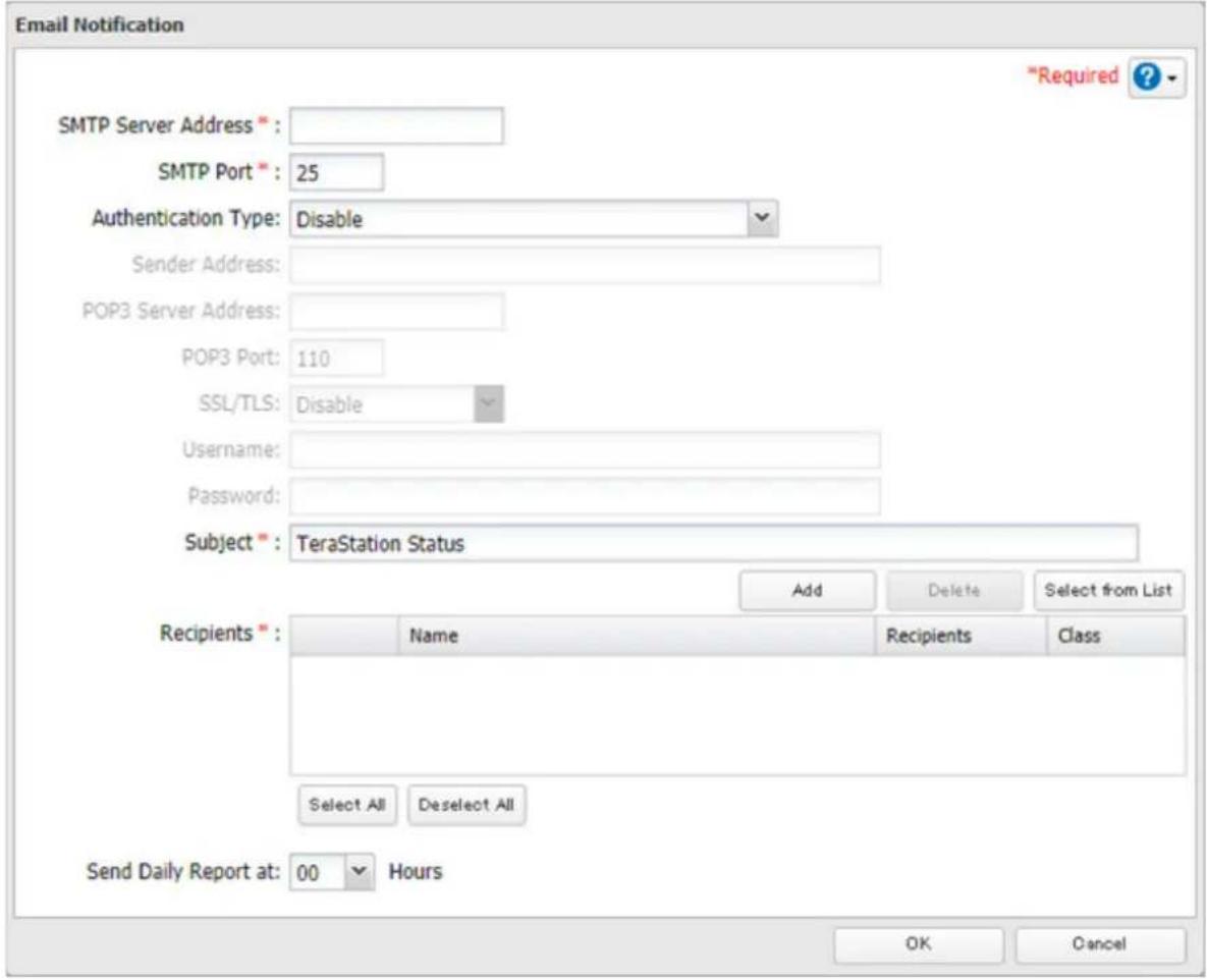 BUFFALO TeraStation TS3410DN - Notification par e-mail - 3