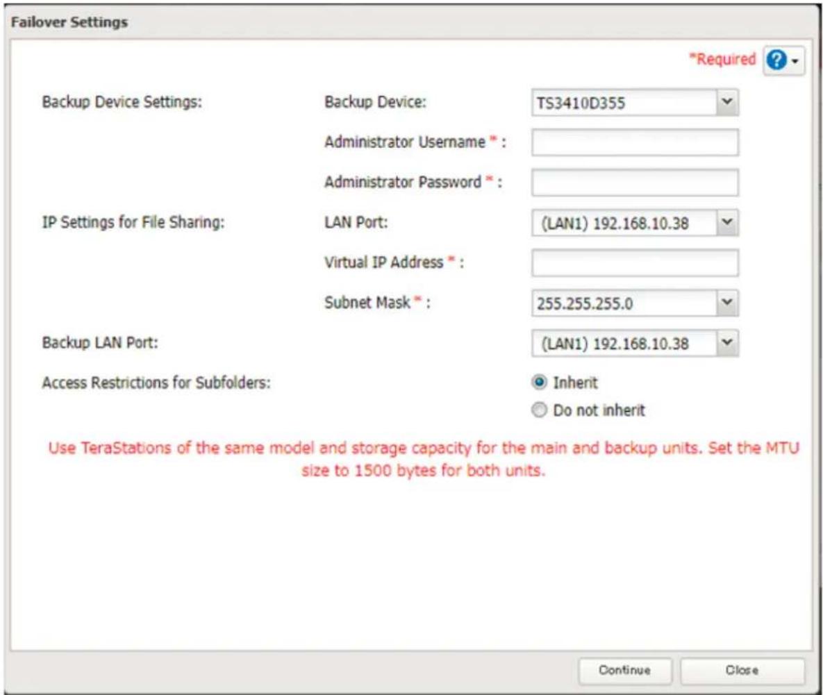 BUFFALO TeraStation TS3410DN - Configuration de la reprise - 5