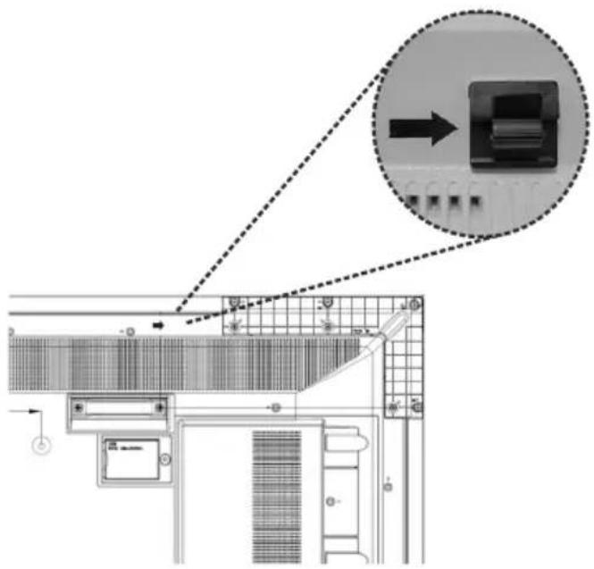 HITACHI UHD8610PC - GESTION DES CÂBLES D'ÉCRAN TACTILE - 1