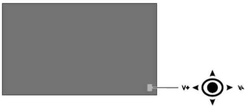 HITACHI UHD8610PC - Boutons de commande du téléviseur - 1