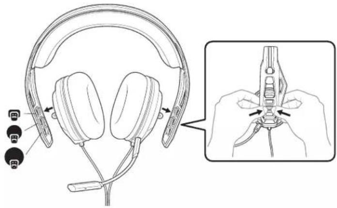 PLANTRONICS RIG 400 PRO HC - De headset monteren - 2