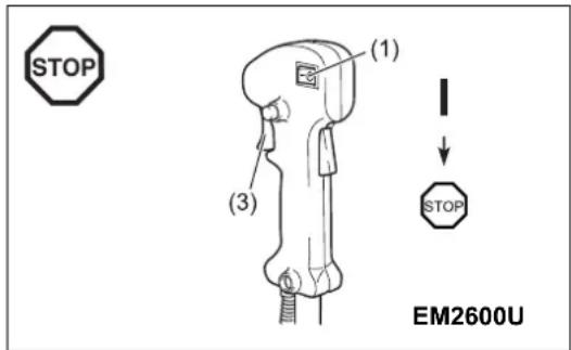 MAKITA EM2600U - Arrêt - 1