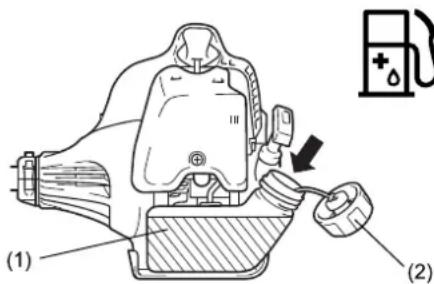 MAKITA EM2600U - Opslag van brandstof - 10