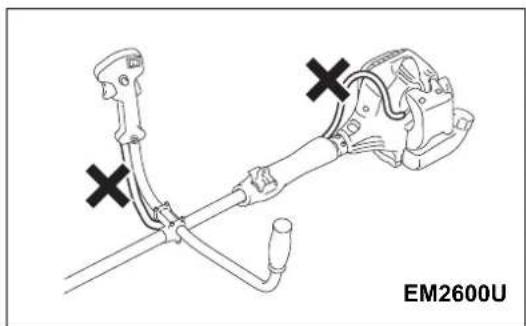 MAKITA EM2600U - Per i modelli con impugnatura a U - 7
