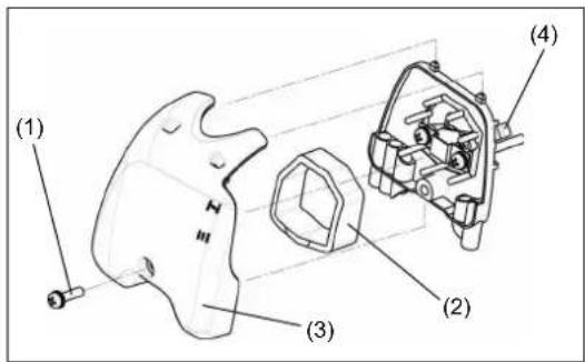 MAKITA EM2600U - Nettoyage du filtré à air (filtré) - 1