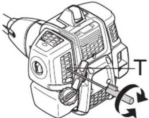 MCCULLOCH B40 B Elite - Reglarea turatiei demers in gol (T) - 1