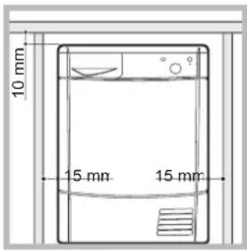 INDESIT IDC 75 B - Où installer le sèche-linge - 1