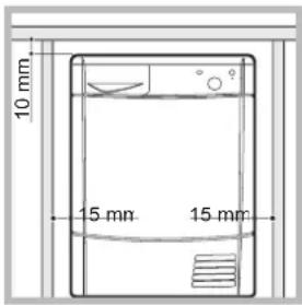 INDESIT IDC 75 B - Dove installare l'asciugatrice - 1