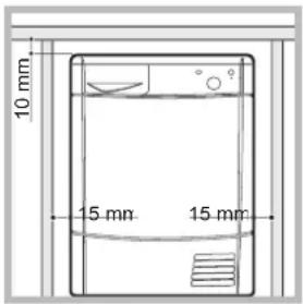 INDESIT IDC 75 B - Where to install the tumble dryer - 1