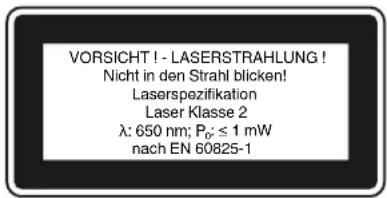 EINHELL TCSM 2534 - Lazer ile ilgili özel uyarılar - 1