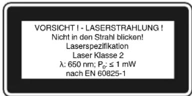 EINHELL TCSM 2534 - Špeciálne upozornenia pre laser - 1
