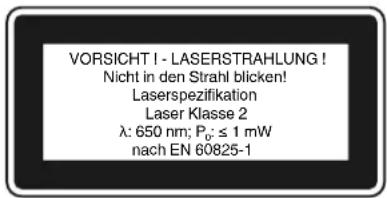 EINHELL TCSM 2534 - Särskilda instruktioner för laser - 2