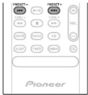 PIONEER XHM16 - Come salvare le stazioni di presezione - 2