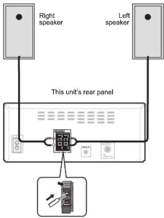 PIONEER XHM16 - Speaker connection - 1