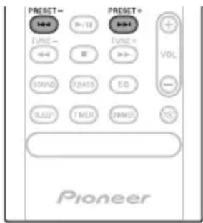 PIONEER XHM16 - Presintonización de emisoras - 2