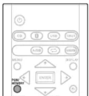 PIONEER XHM16 - Speichern voreingestellter Sender - 1
