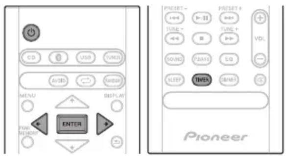 PIONEER XHM16 - Réglage de l'horloge - 1