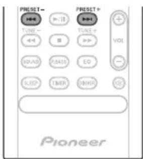 PIONEER XHM16 - Speichern voreingestellter Sender - 2