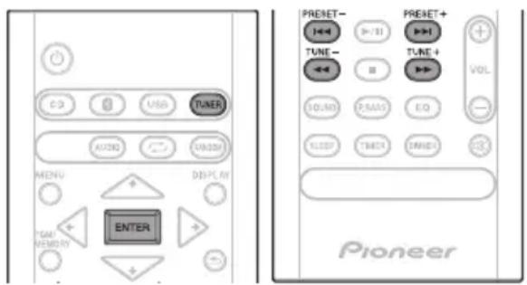 PIONEER XHM16 - Sendersuche - 1
