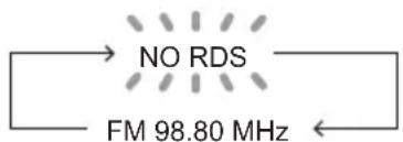PIONEER XHM16 - Information provided by RDS - 2