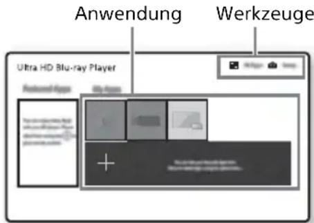SONY UBPX500B - Anzeige des Startbildschirms - 1