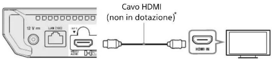 Cavo HDMI (non in dotazione)*