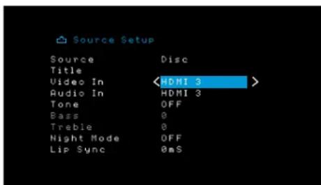 HARMAN KARDON HD COM 1515S - Configure suas fontes - 3